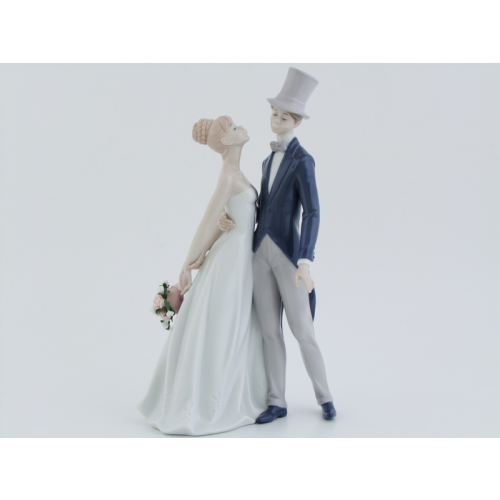 COPPIA DI SPOSI BOUQUET E TUBA H29