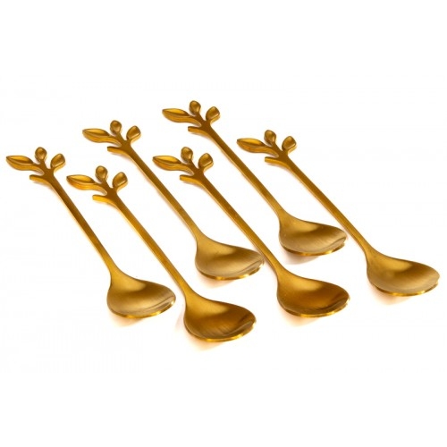 CUCCHIAINI CAFFE FOGLIE 6PZ L.12CM
