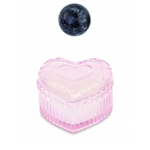 CUORE VETRO CANDELA PROFUMATA ROSA