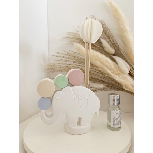 DIFFUSORE GESSO ELEFANTE +KIT ESSENZA 