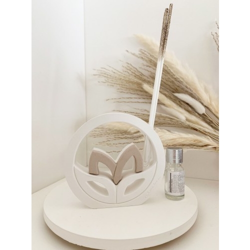 DIFFUSORE GESSO FIOR DI LOTO +KIT ESSENZA