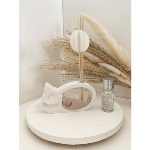 DIFFUSORE GESSO GATTI +KIT ESSENZA