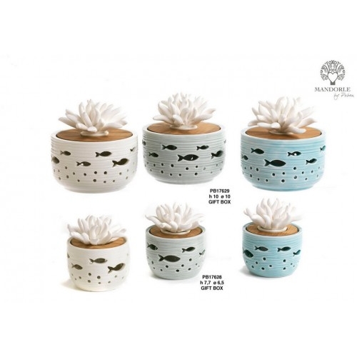 DIFFONDIPROFUMO VASO CORALLI 10 CM. PORCELLANA