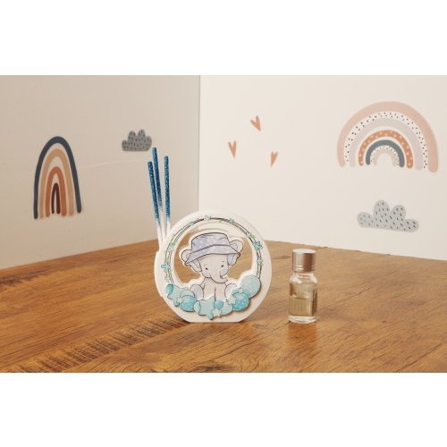 DIFFUSORE C/ELEFANTE AZZURRO