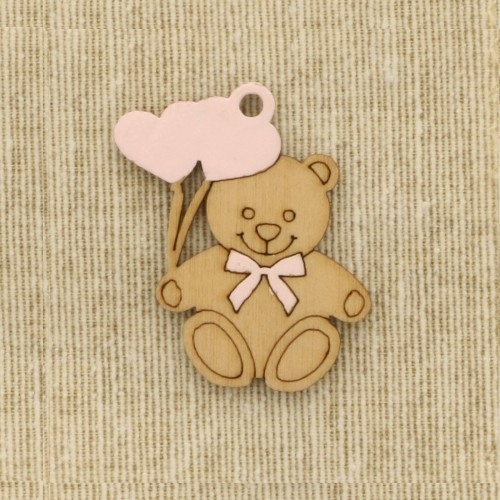 DECORAZIONE IN LEGNO ORSO 3,5 CM