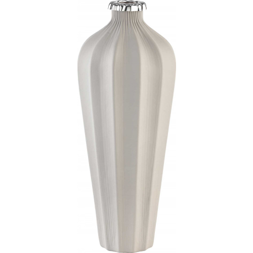 (F.C.) (PVD) Vaso in vetro ACQUA 18cm h.45cm - TERRA OPACO