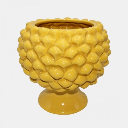 VASO PIGNA SICILIANA GIALLO cm.20