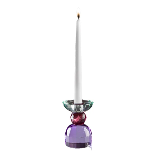 CANDELABRO IN CRISTALLO COLORATO - RANOLDI 
