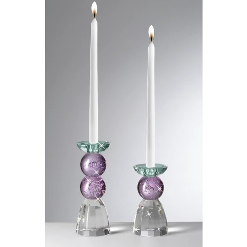 CANDELIERE COLORATO IN CRISTALLO CM.16 - RANOLDI 