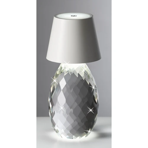 LUME IN CRISTALLO LED TOUCH - CUPOLA BIANCA