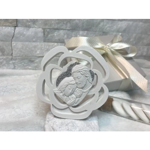 Icona sacra famiglia fiore
