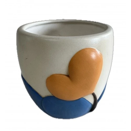 VASETTO IN CERAMICA EGAN - CUORE CM.12x12