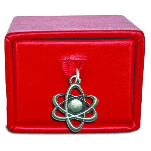 Scatolina porta confetti con ciondolo atomo per laurea in Chimica