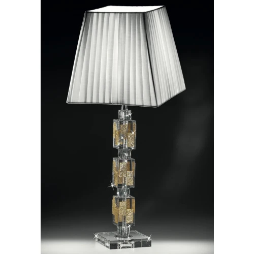 LAMPADA IN CRISTALLO INSERTI DORATI - RANOLDI