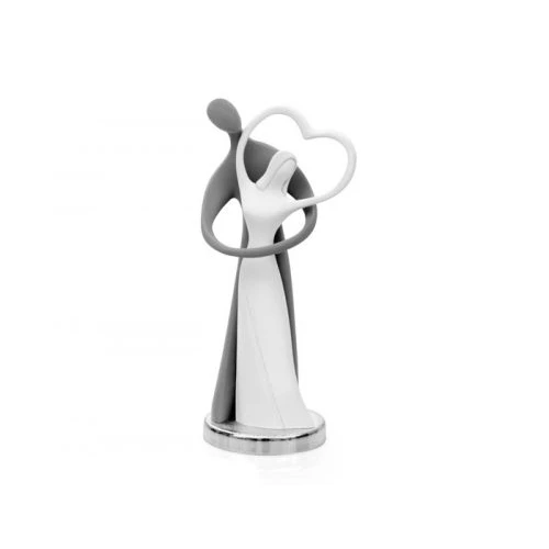 Statua coppia Innamorati cuore - Bongelli