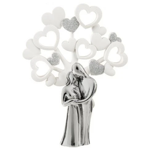 Albero della felicità cuori con coppia