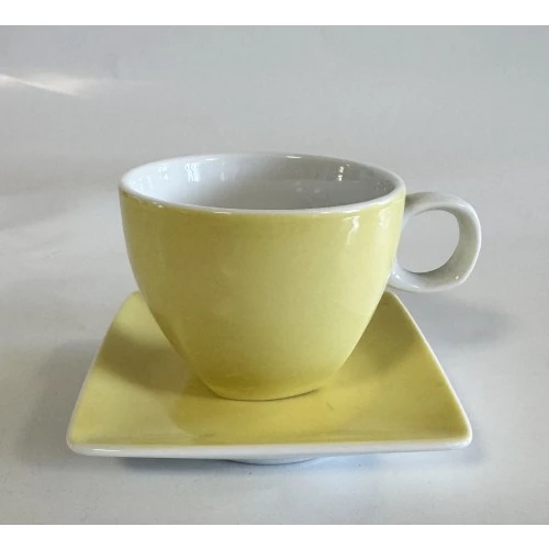 tazzina caffè in fine porcellana colorata gialla - Thomas