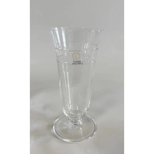 SET 10 FLUTE CHAMPAGNE IN CRISTALLO MOLATO