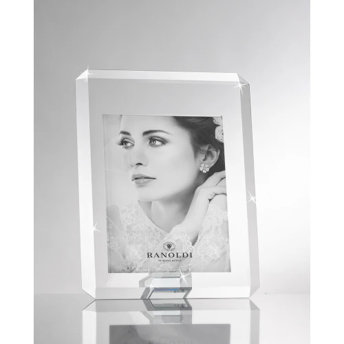 PORTAFOTO MODERNO IN CRISTALLO cm.20x25