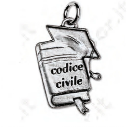 Bomboniera Ciondolo codice civile - Laurea in Giurisprudenza