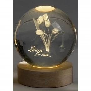 Bomboniera Sfera di Cristallo LED 