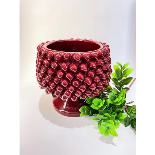 Cachepot cm. 20 Caltagirone BORDAUUX