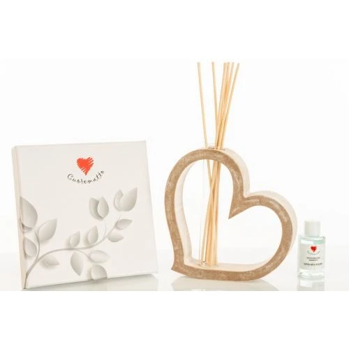 Diffusore Cuore in legno - BOMBONIERE SOLIDALI