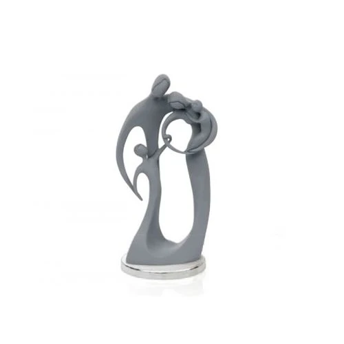 Scultura Sacra Famiglia base argentata - Bongelli