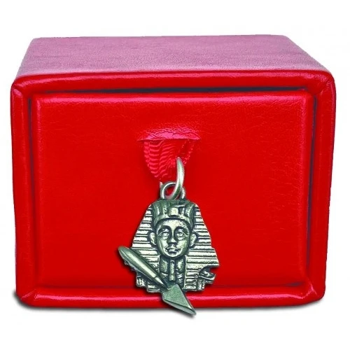 Scatolina porta confetti con ciondolo faraone e pala per scavi per laurea in ARCHEOLOGIA