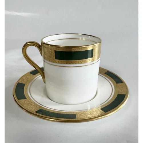 set 6 tazzine caffè in porcellana finiture in oro - Bone China - aynsley made in england - Laurel