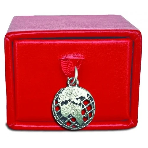 Scatolina porta confetti con mondo giustizia per laurea in SCIENZE