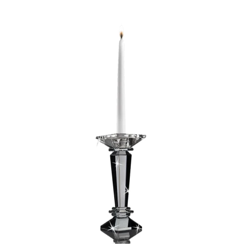 CANDELABRO 1 FIAMME IN CRISTALLO FUME' - RANOLDI 