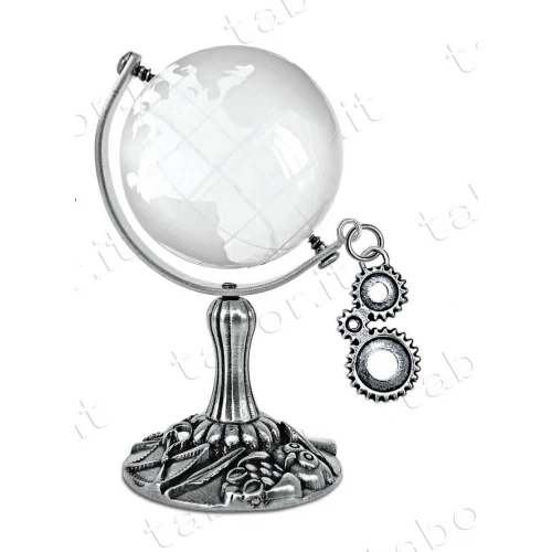 Globo terrestre in vetro e ingranaggi Laurea in Ingegneria Meccanica