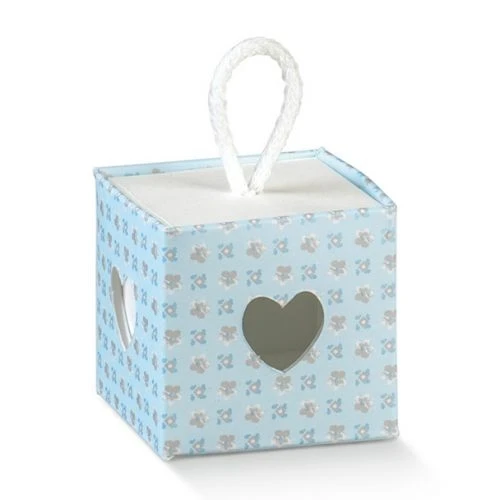 Casetta a fantasia celeste portaconfetti