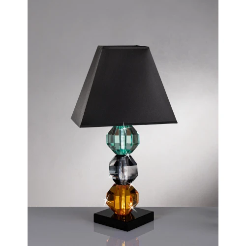 LUMETTO IN CRISTALLO AMBRA ANTRACITE VERDE CHIARO - RANOLDI