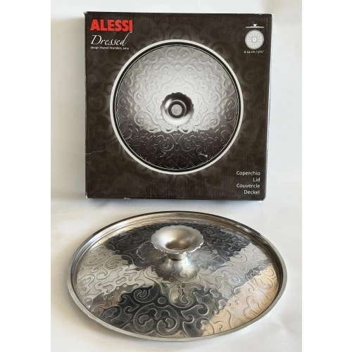Coperchio in acciaio inox per pentole cm. 24 serie Dressed Alessi