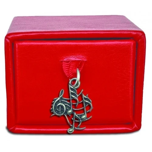 Scatolina porta confetti con note e chiave di violino per laurea in MUSICA E SPETTACOLO 