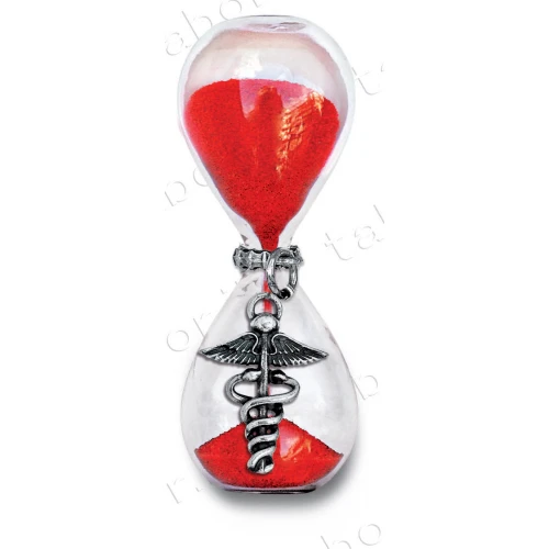 Clessidra laurea Farmacia e in Medicina ciondolo caduceo 