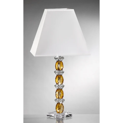 LUME IN CRISTALLO DECORO AMBRA - RANOLDI