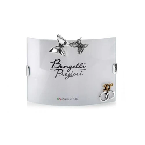 Portafoto onda 50esimo farfalle e fedi bomboniera Nozze d'oro - Memory