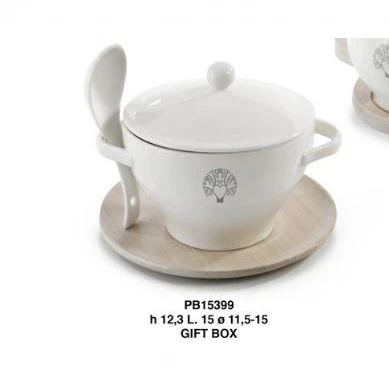 Zuccheriera con logo - Mandorle