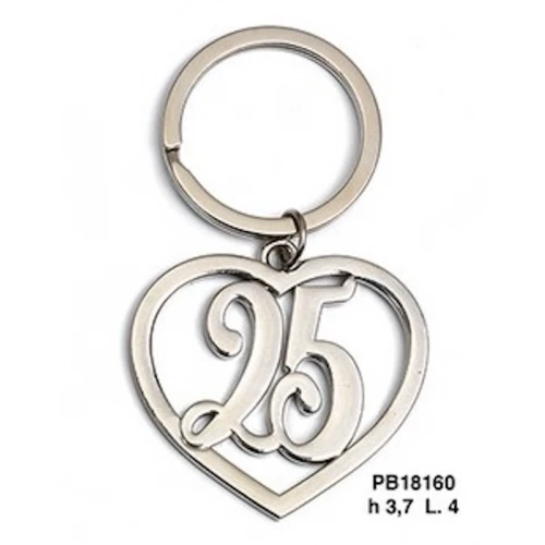 PORTACHIAVI CUORE 25°ANNIVERSARIO