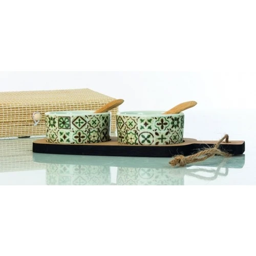 ANTIPASTIERA CERAMICA CON COLTELLO - BOMBONIERE SOLIDALI