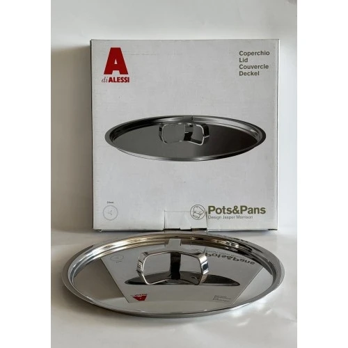 Coperchio in acciaio inox per pentole cm. 24 serie pots&pans Alessi