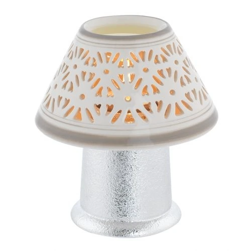DIFFUSORE LAMPADA CON TEALIGHT - GRIGIO