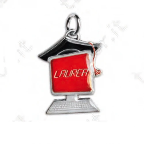 Ciondolo computer - Bomboniera laurea