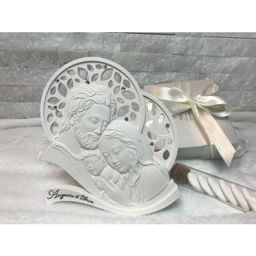 Icona sacra famiglia con strass