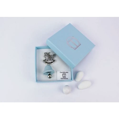 Bomboniera portachiavi cavallino/campanella