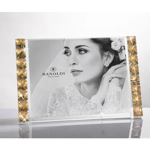 CORNICE IN CRISTALLO CM.23X18 ORO - RANOLDI