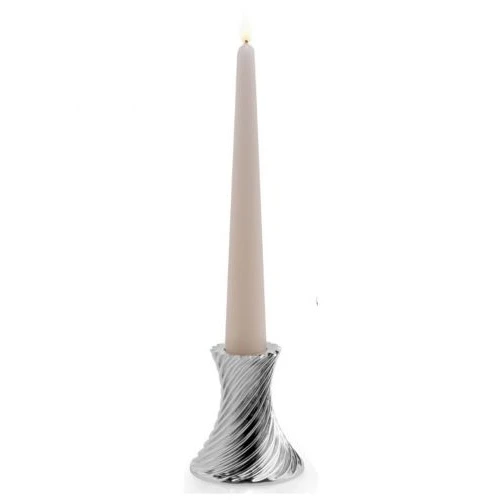 Mini candeliere rivestito in argento con candela bomboniere matrimonio - Memory 2016